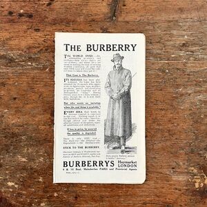 Vintage Burberry Ad